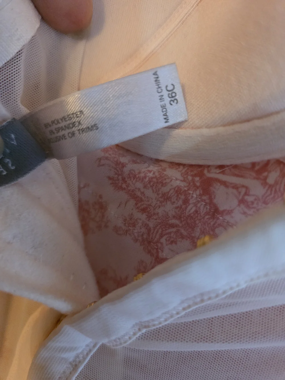 Vintage Victoria's Secret Fairy Toile Garter Bustier Corset NWOT 36C